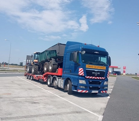Transport maszyn budowlanych rolniczych przemysłowych koparek Poznań